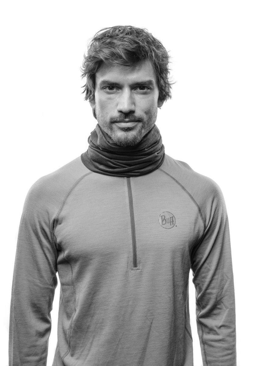 Heavyweight Merino Buff - Fog Grey / Multi Stripe - Image 3