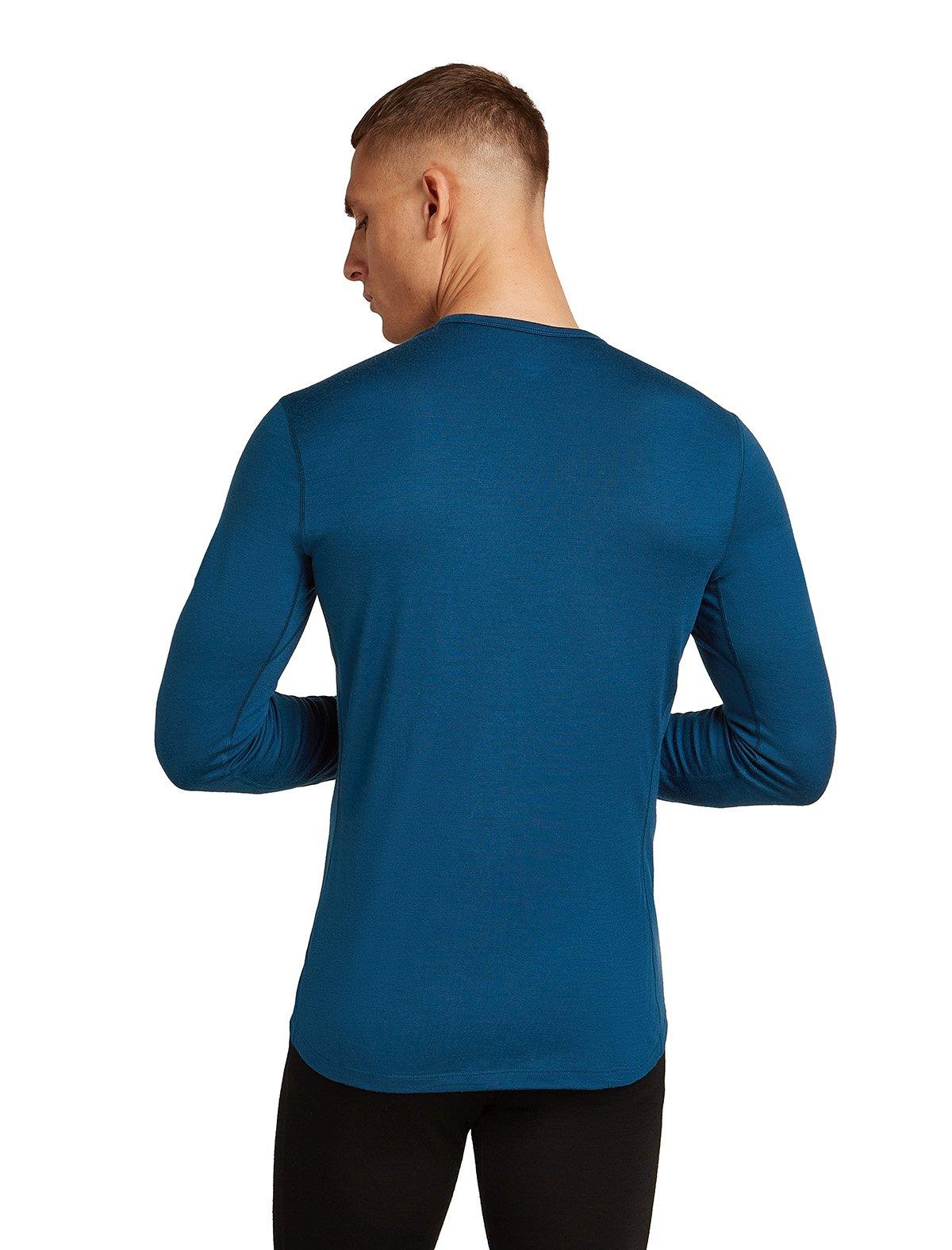 Men's 200 Oasis Long-Sleeve Crewe Thermal Top - Blue - Image 3
