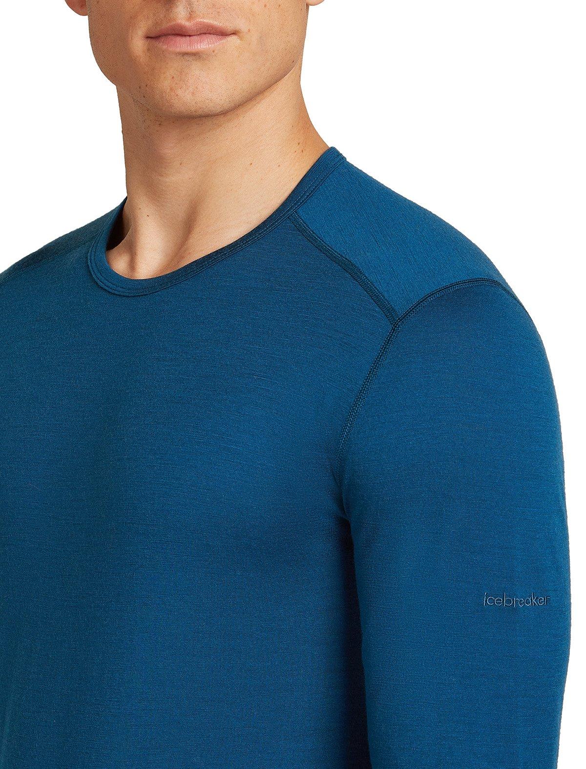 Men's 200 Oasis Long-Sleeve Crewe Thermal Top - Blue - Image 4
