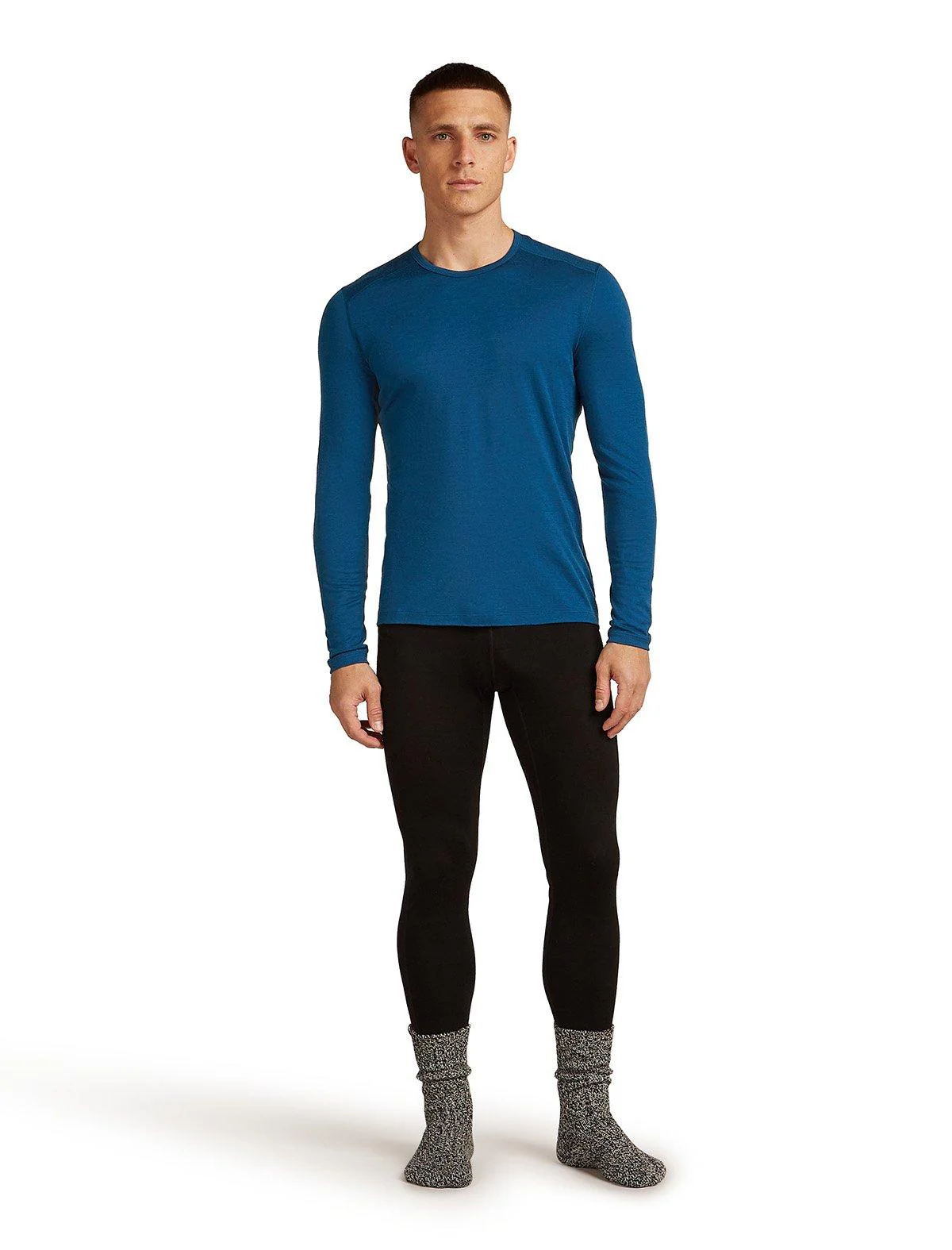 Men's 200 Oasis Long-Sleeve Crewe Thermal Top - Blue - Image 5