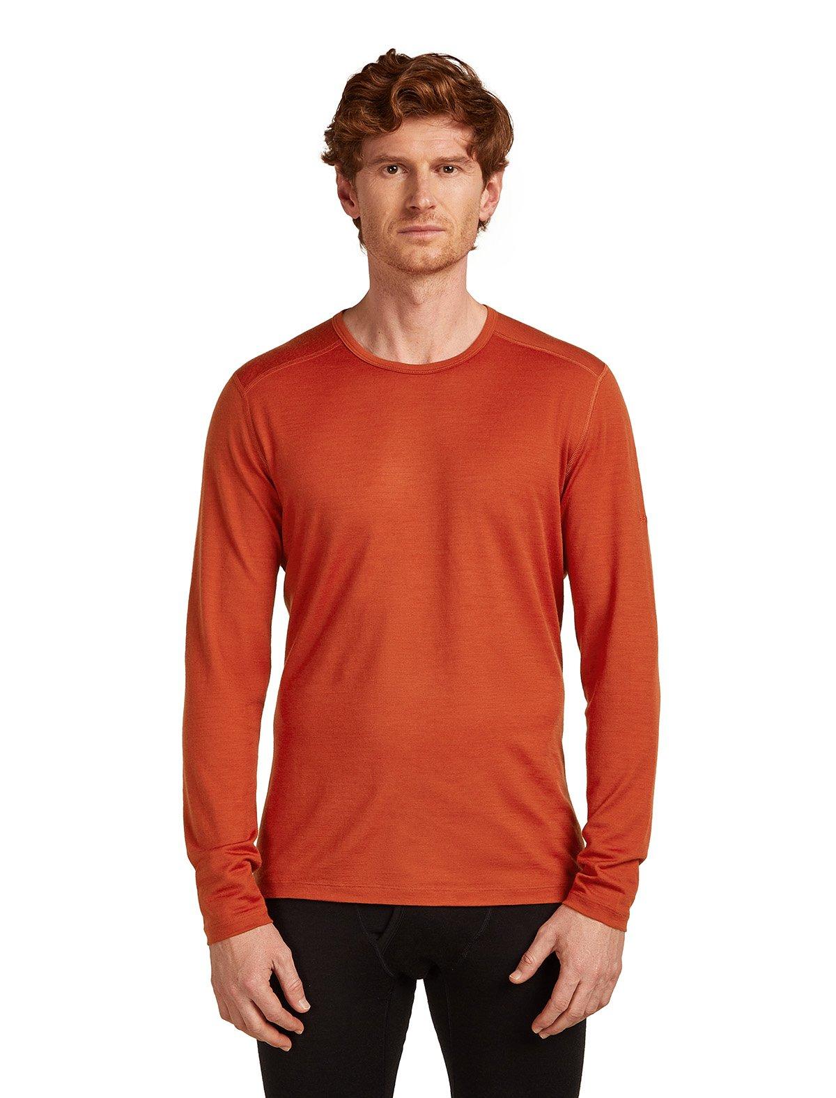 Men's 200 Oasis Long-Sleeve Crewe Thermal Top - Red - Image 3