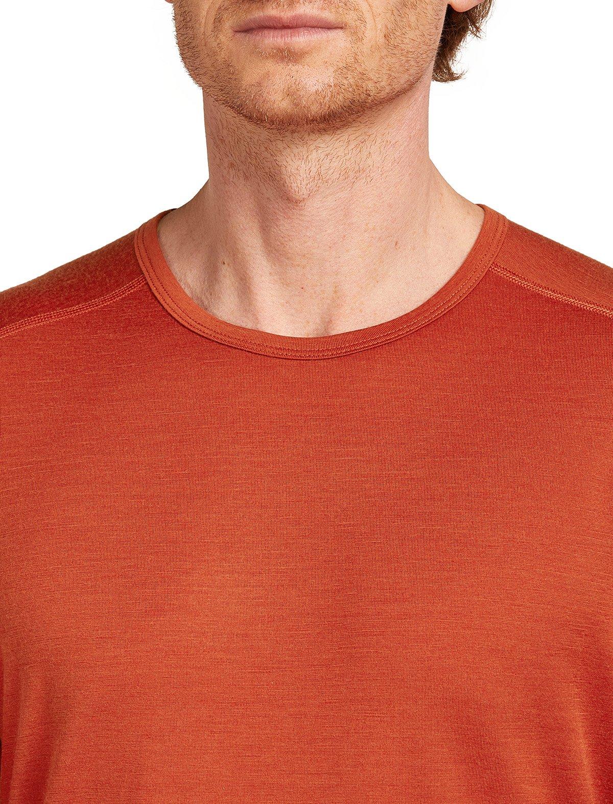 Men's 200 Oasis Long-Sleeve Crewe Thermal Top - Red - Image 4