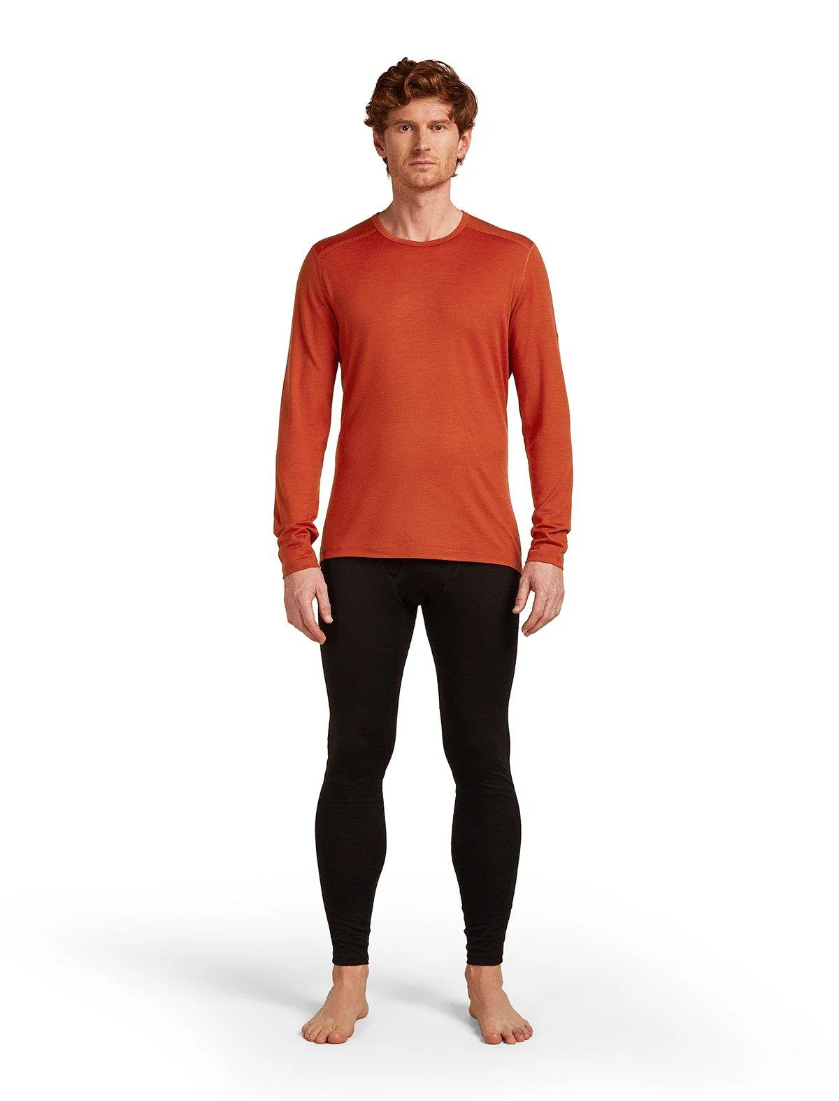 Men's 200 Oasis Long-Sleeve Crewe Thermal Top - Red - Image 5