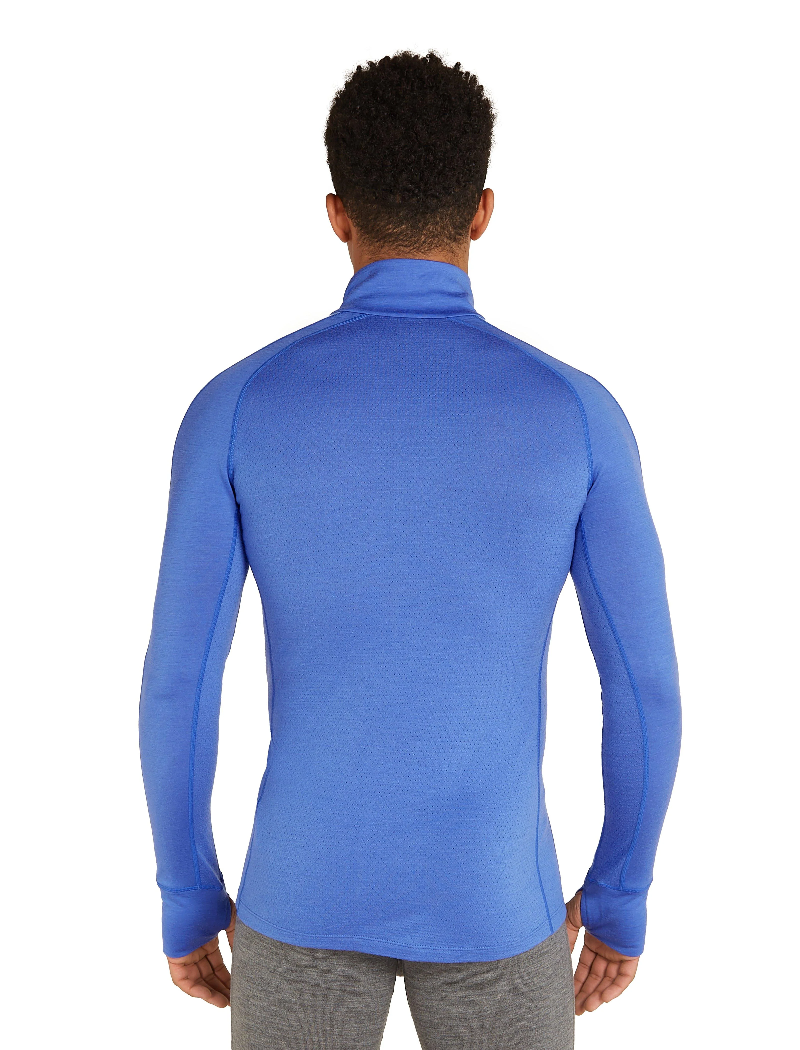 Men's 200 ZoneKnit Long-Sleeve Half Zip - Blue - Image 3