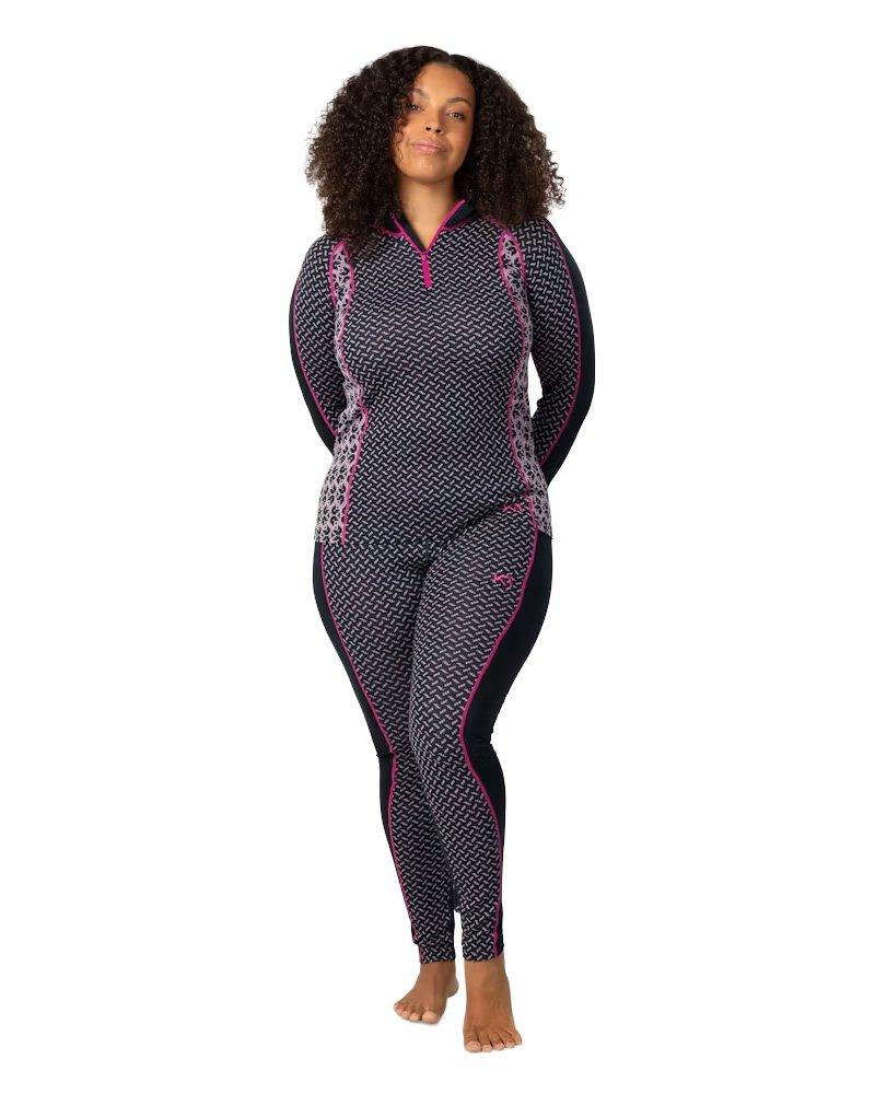 Women's Lekker 1/2 Zip Base Layer Top - Navy - Image 5