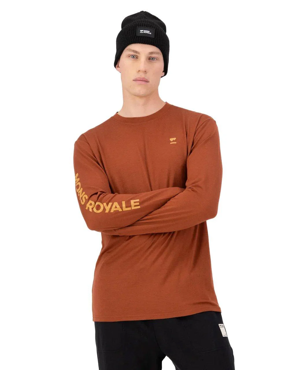 Men's Yotei Merino Classic Long-Sleeve Base Layer Top - Red - Image 4