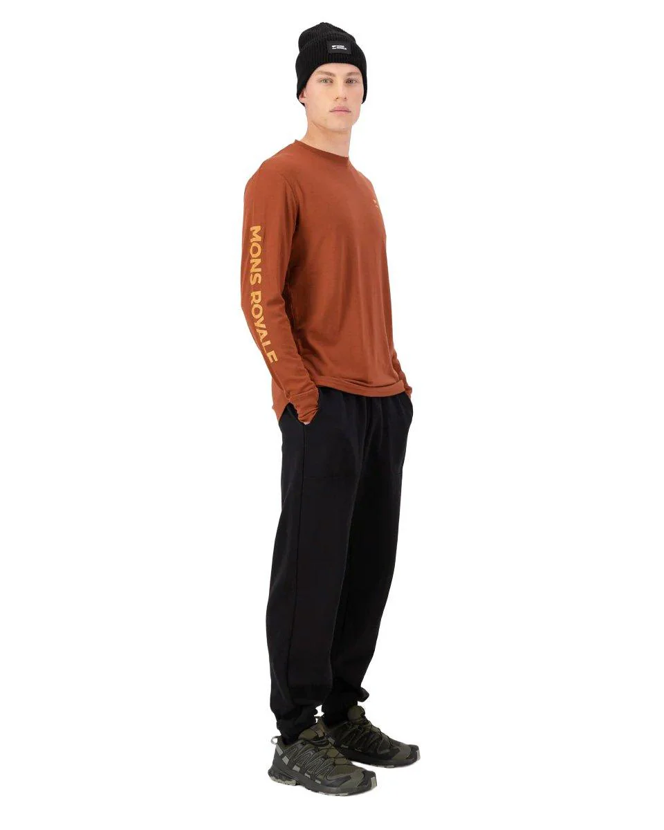 Men's Yotei Merino Classic Long-Sleeve Base Layer Top - Red - Image 5