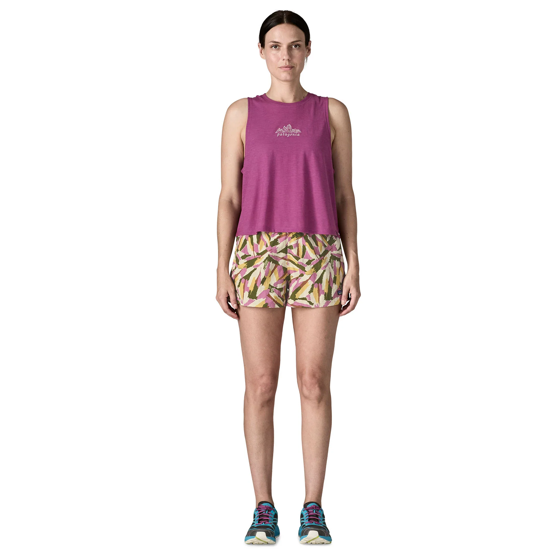Women's Barely Baggies 2.5" Shorts - Cream / Green - Image 7