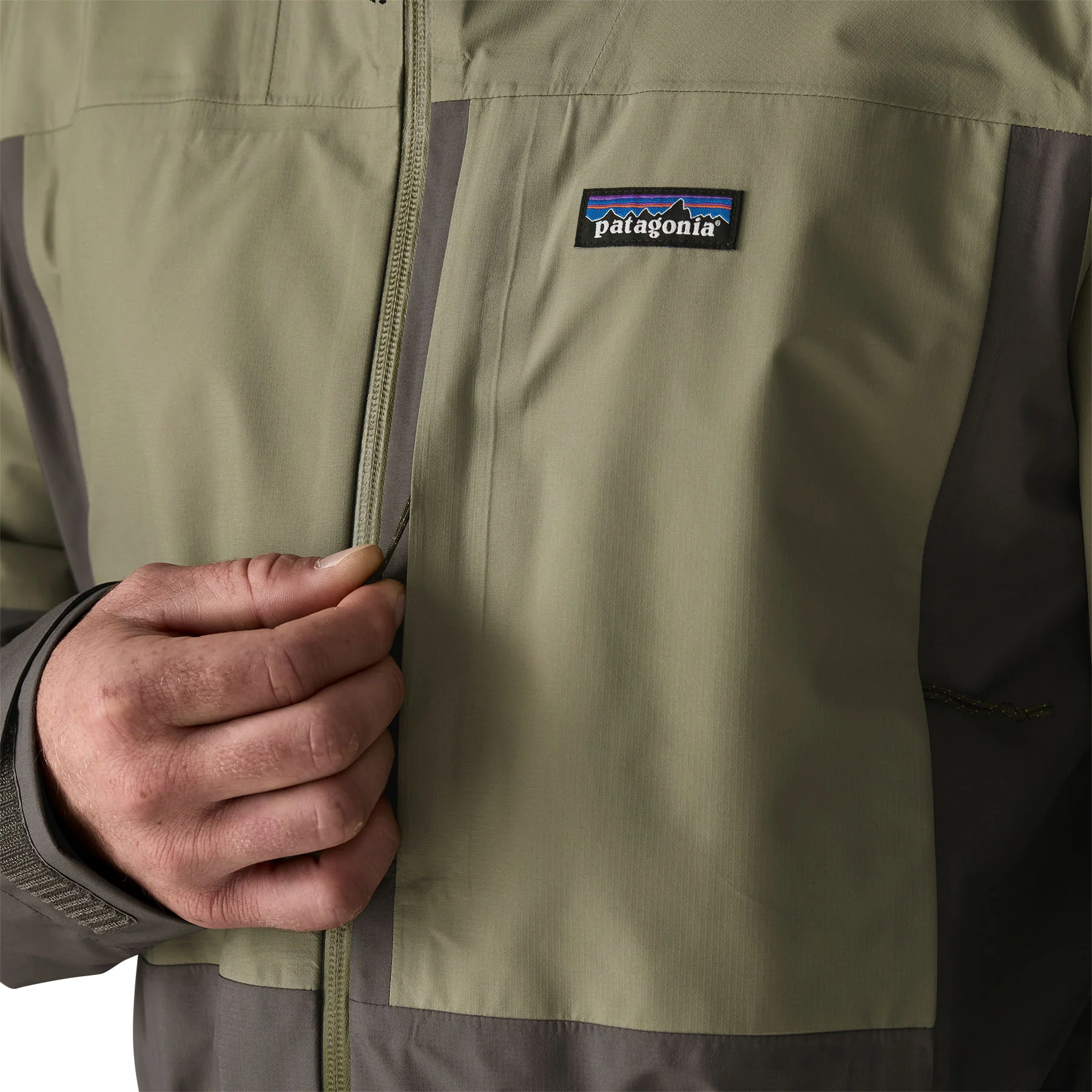 Men's Boulder Fork Rain Jacket - Green - Image 6
