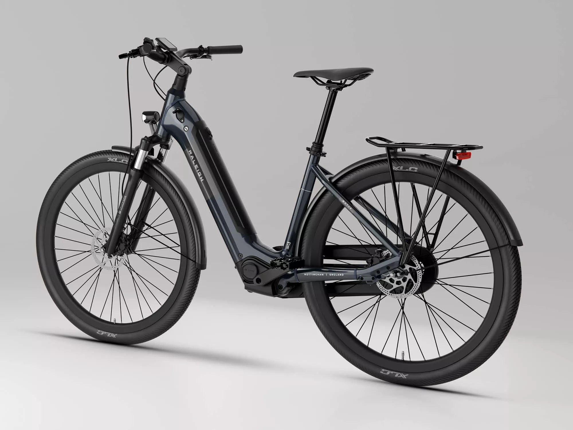 Motus Low Step Hub Gear Hybrid E-Bike - Blue - Image 5
