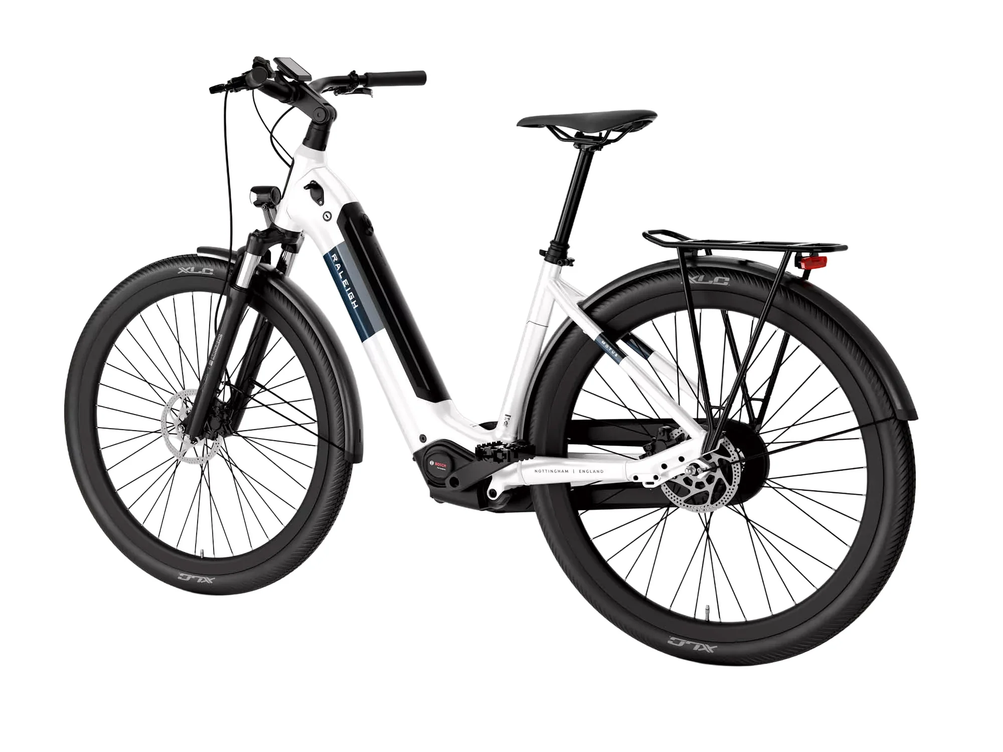 Motus Low Step Hub Gear Hybrid E-Bike - White - Image 5