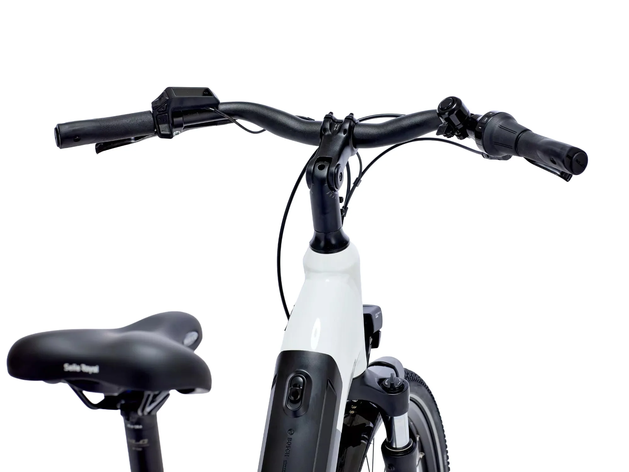 Motus Low Step Hub Gear Hybrid E-Bike - White - Image 6